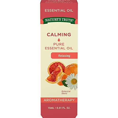 Nature's Truth Aromatherapy Calming 100% Pure Essential Oil, Citrus, 0.51 Fluid Ounce, Clear