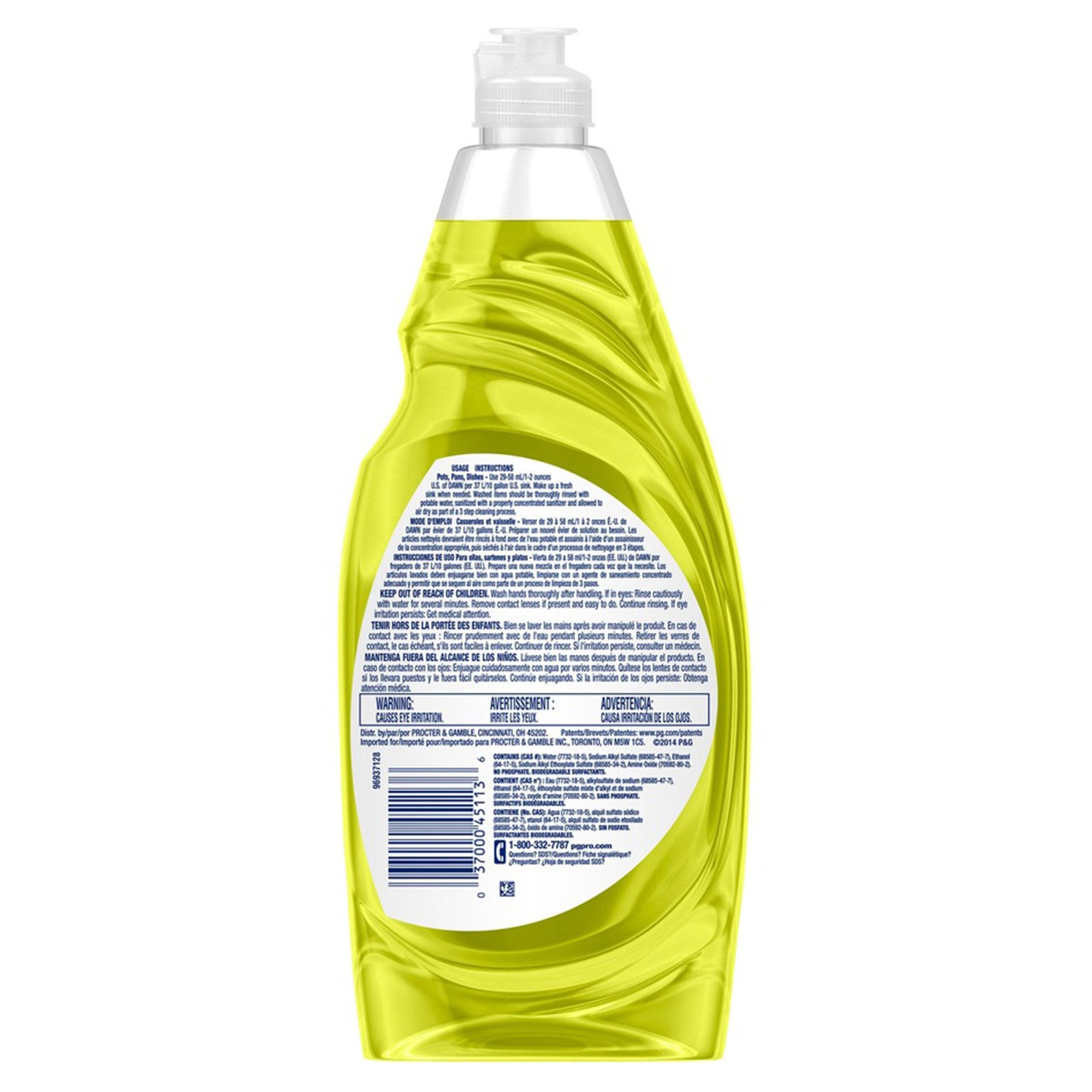 Dish Detergent Dawn Professional 38 oz. Bottle Liquid Lemon Scent