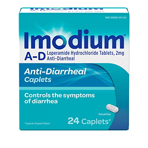 Imodium A-D Diarrhea Relief Caplets with Loperamide HCl