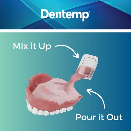 Dentemp Denture Reline Kit - Advanced Formula Reline It Denture Reliner (Pack of 1) - Denture Kit to Refit and Tighten Dentures for Both Upper & Lower Denture