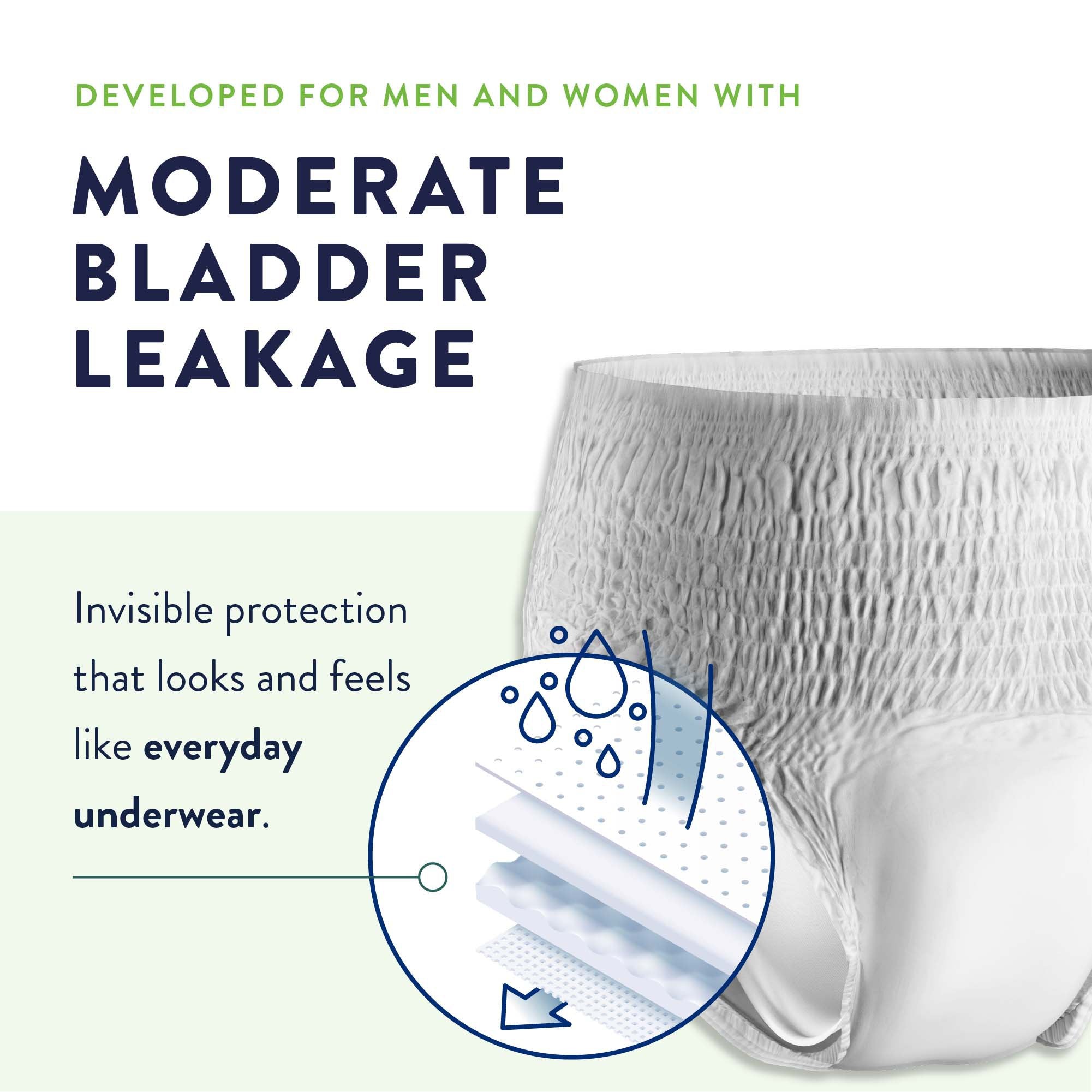 Unisex Adult Incontinence Brief Prevail Per-Fit Medium Disposable Heavy Absorbency