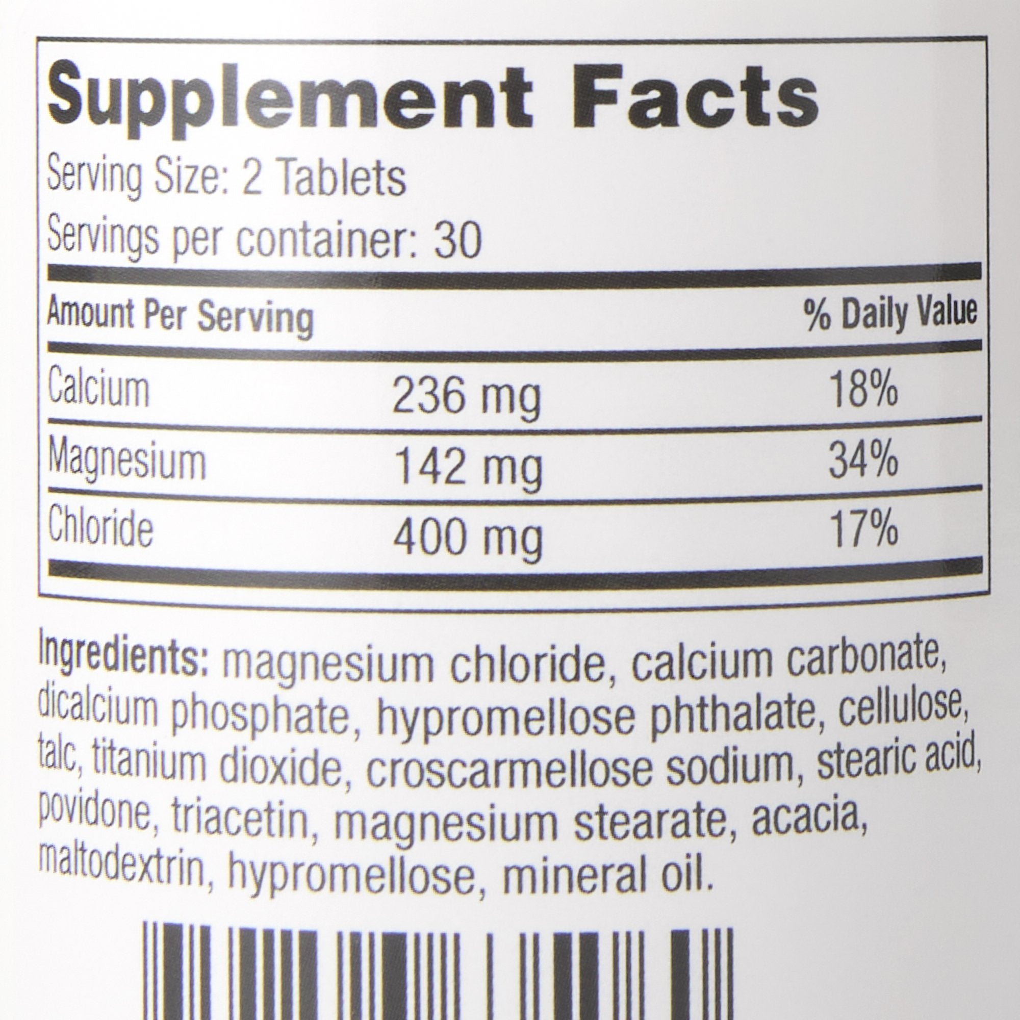 Mineral Supplement Geri-Care Calcium / Magnesium Chloride 236mg -142 mg - 400 mg Strength Tablet 60 per Bottle