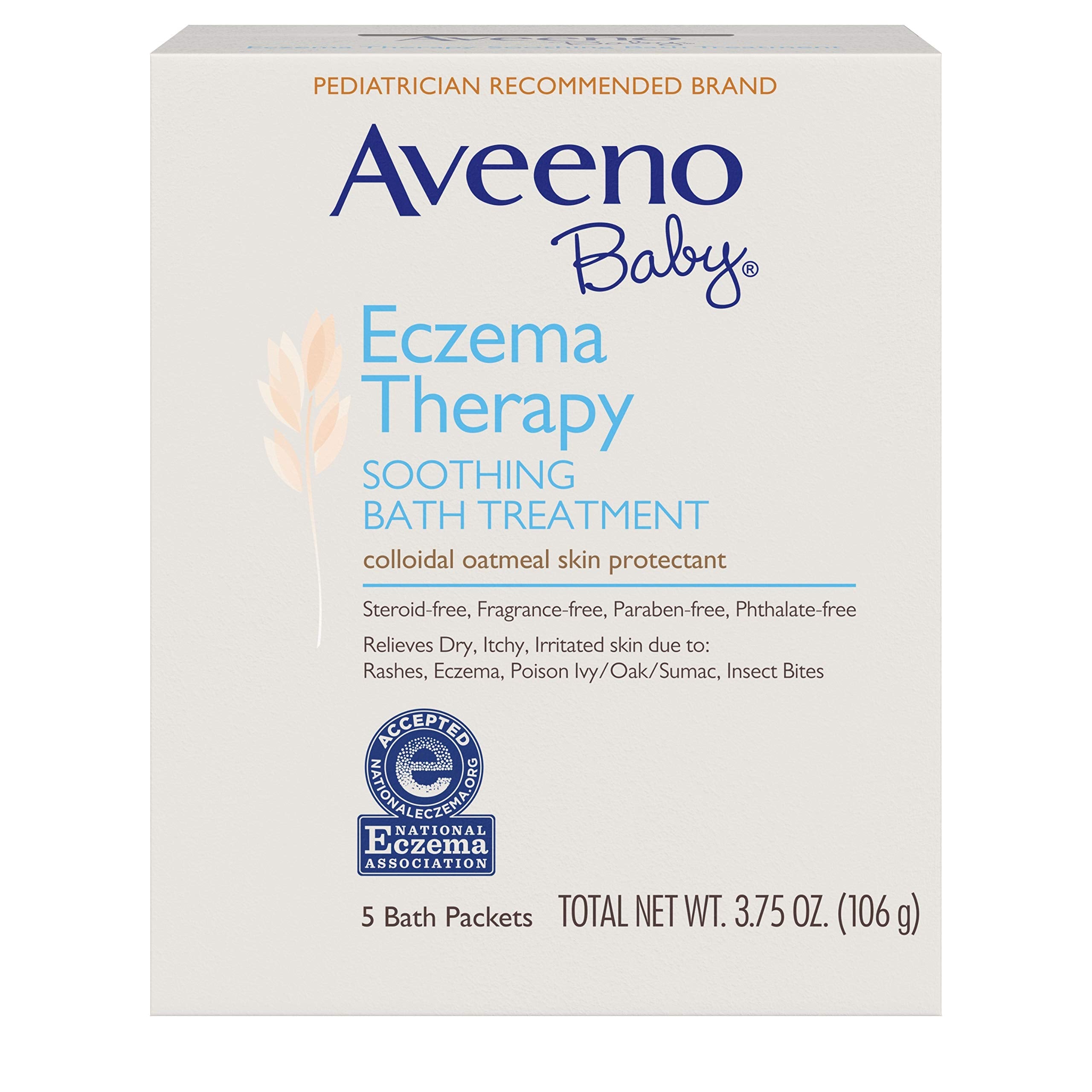 Aveeno Soothing Baby Bath Treatment, Single Use Packets - 5 ea