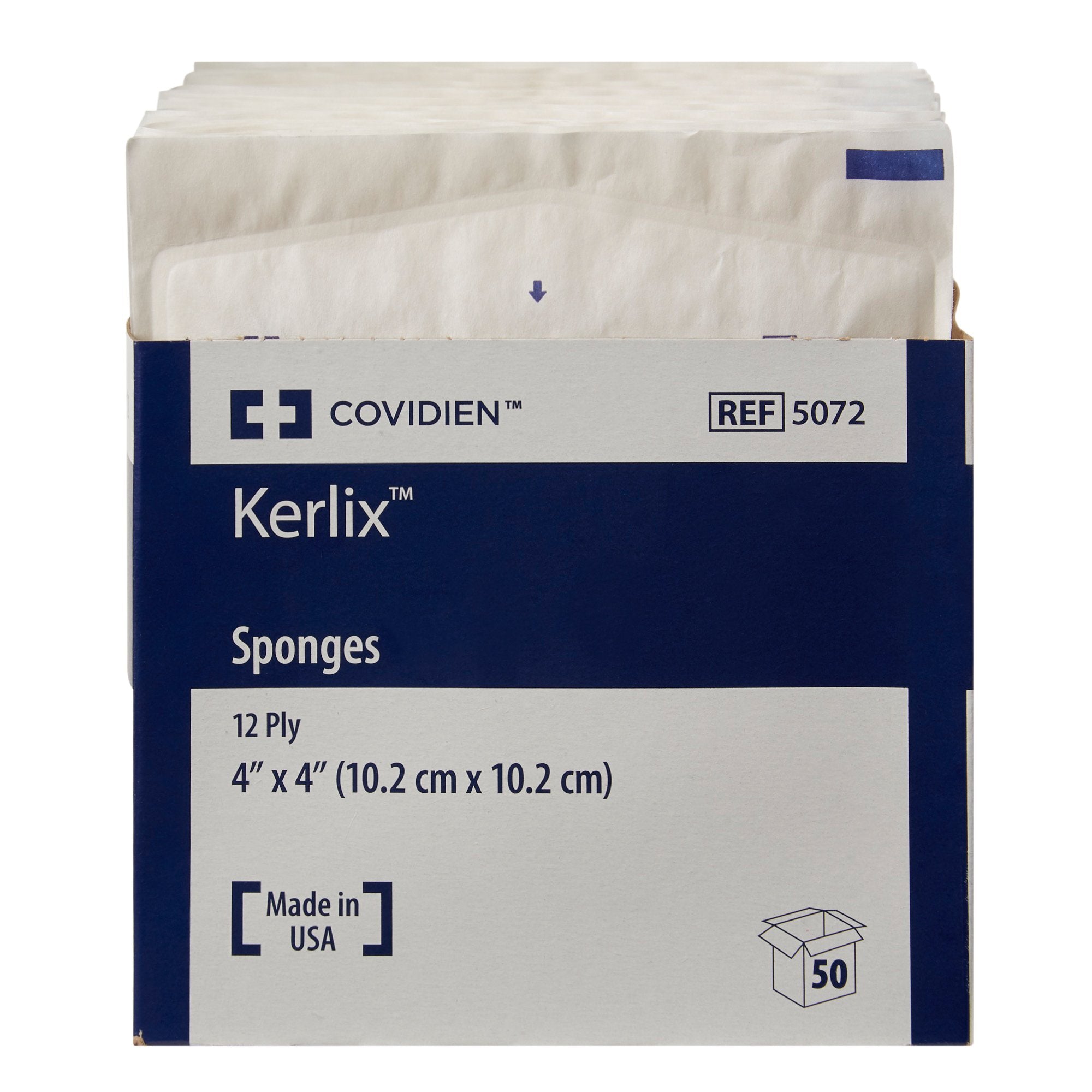 USP Type VII Fluff Dressing Kerlix Fluff Dried Woven Gauze 12-Ply 4 X 4 Inch Square Sterile