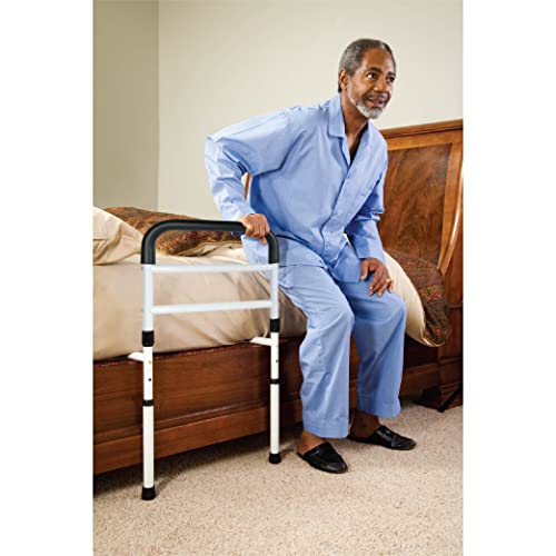 Carex Bed Rails for Elderly Adults - Adult Bed Rails and Bed Grab Bar for Elderly, Seniors, People with Mobility Issues - Tool-Free Assembly 37x20x45 Inch (Pack of 1)