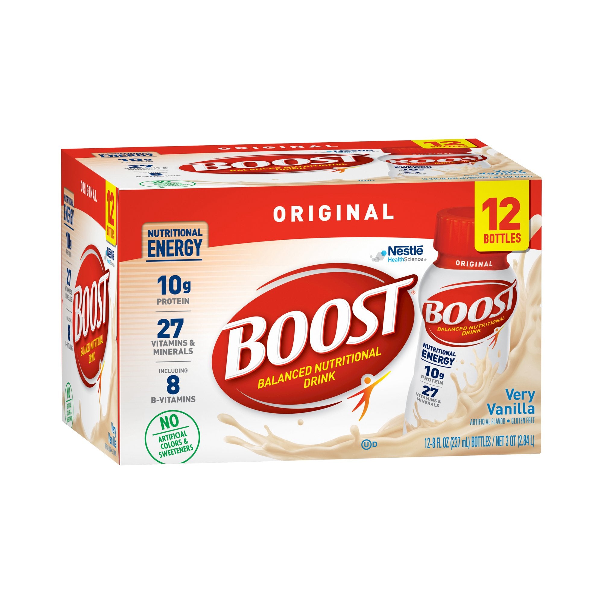 Oral Supplement Boost Original Very Vanilla Flavor Liquid 8 oz. Bottle