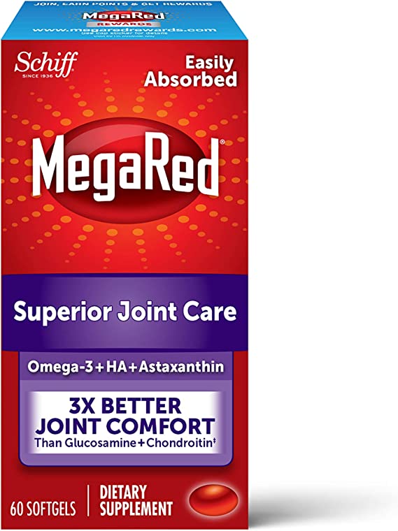MegaRed Joint Care Omega - 3 Krill Oil and Joint Supplement - 60 Softgels_1