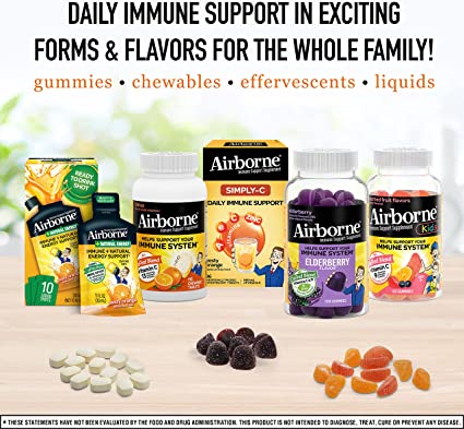 Airborne Vitamin C with Zinc Effervescent Immune Support Supplement Tablets - 750mg (27 Count)