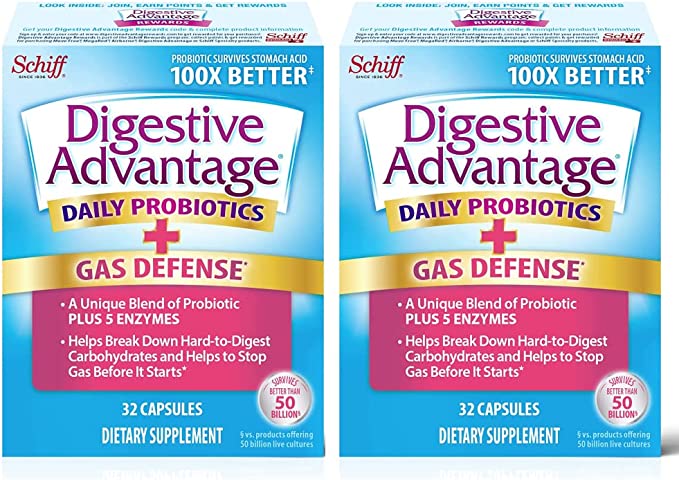 Digestive Advantage Enzymes Plus Daily Probiotic Digestive Health Support Supplement - 32 Count