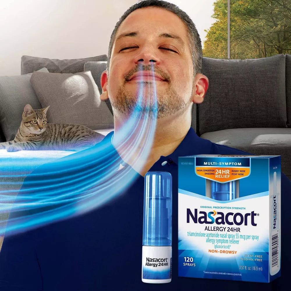 Nasacort 24 Hour Nasal Allergy Spray - 120 sprays