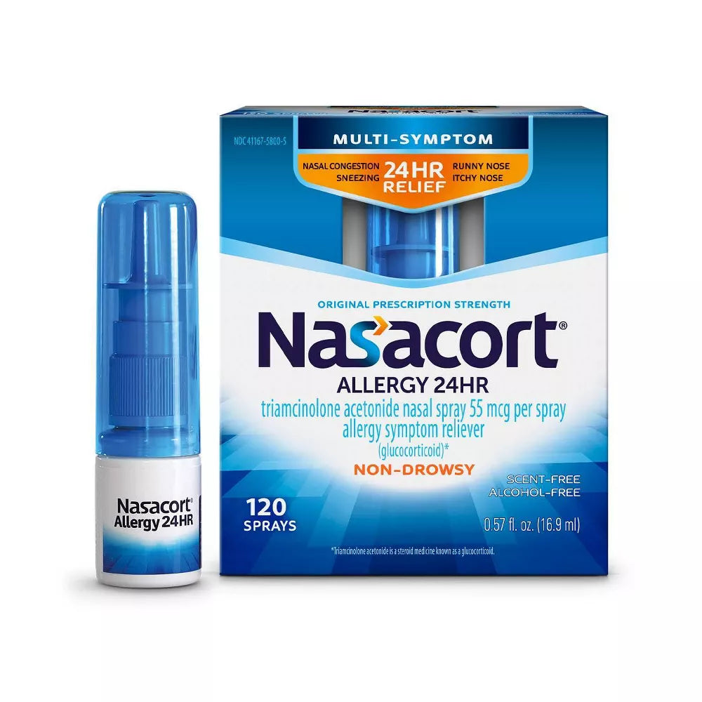 Nasacort 24 Hour Nasal Allergy Spray - 120 sprays
