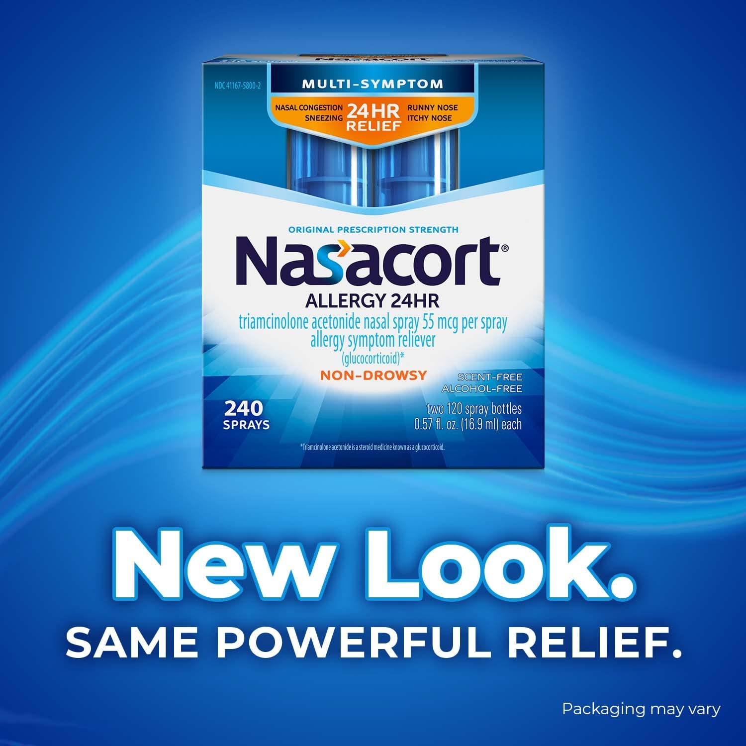 Nasacort Allergy 24 Hour Spray 2 Pack 240 Sprays 0.57 oz