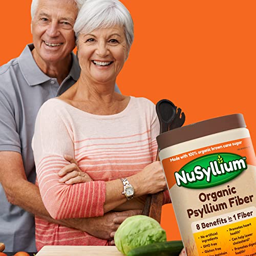 NuSyllium Organic Fiber, Natural Flavor, 72 Servings, Orange, 1.91 Pound , 30.5 Oz