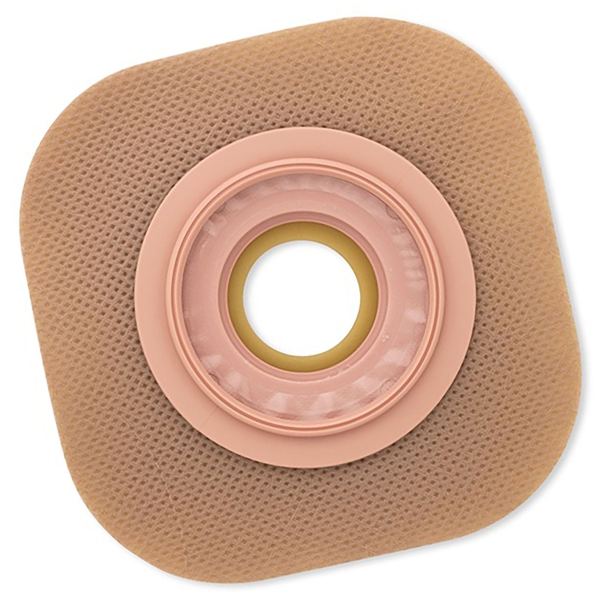 Ostomy Barrier FlexWear Precut, Standard Wear Adhesive Tape 44 mm Flange Green Code System Hydrocolloid 7/8 Inch Opening