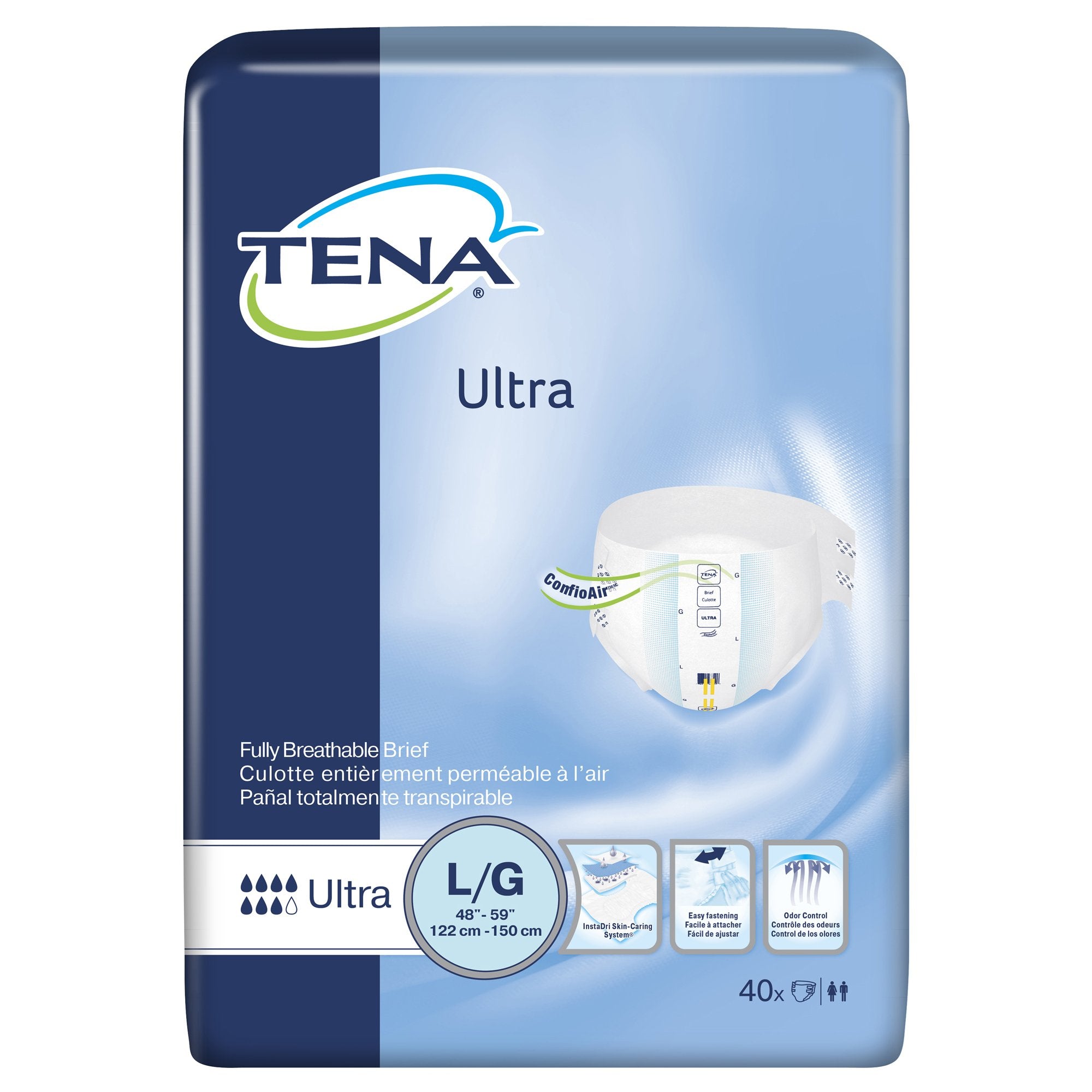 Unisex Adult Incontinence Brief TENA Ultra Large Disposable Heavy Absorbency