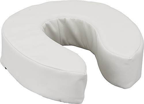 NOVA Medical Products Toilet Seat Cushion and Riser, 4 Padded Toilet Seat Attachment Cover, For Standard and Elongated Toilet Seats, Vanilla