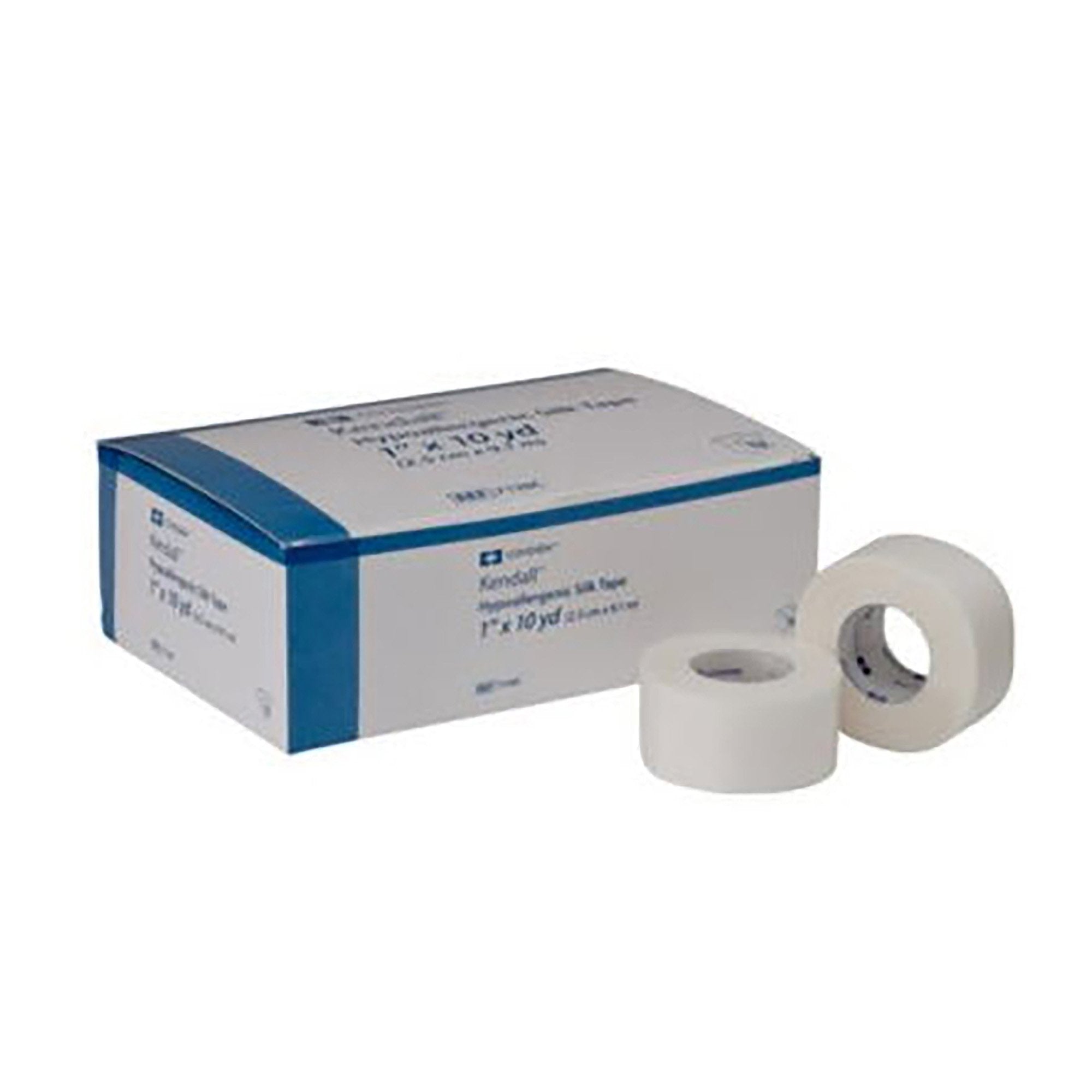 Medical Tape Kendall Hypoallergenic Silk Easy Tear Silk-Like Cloth 2 Inch X 10 Yard White NonSterile