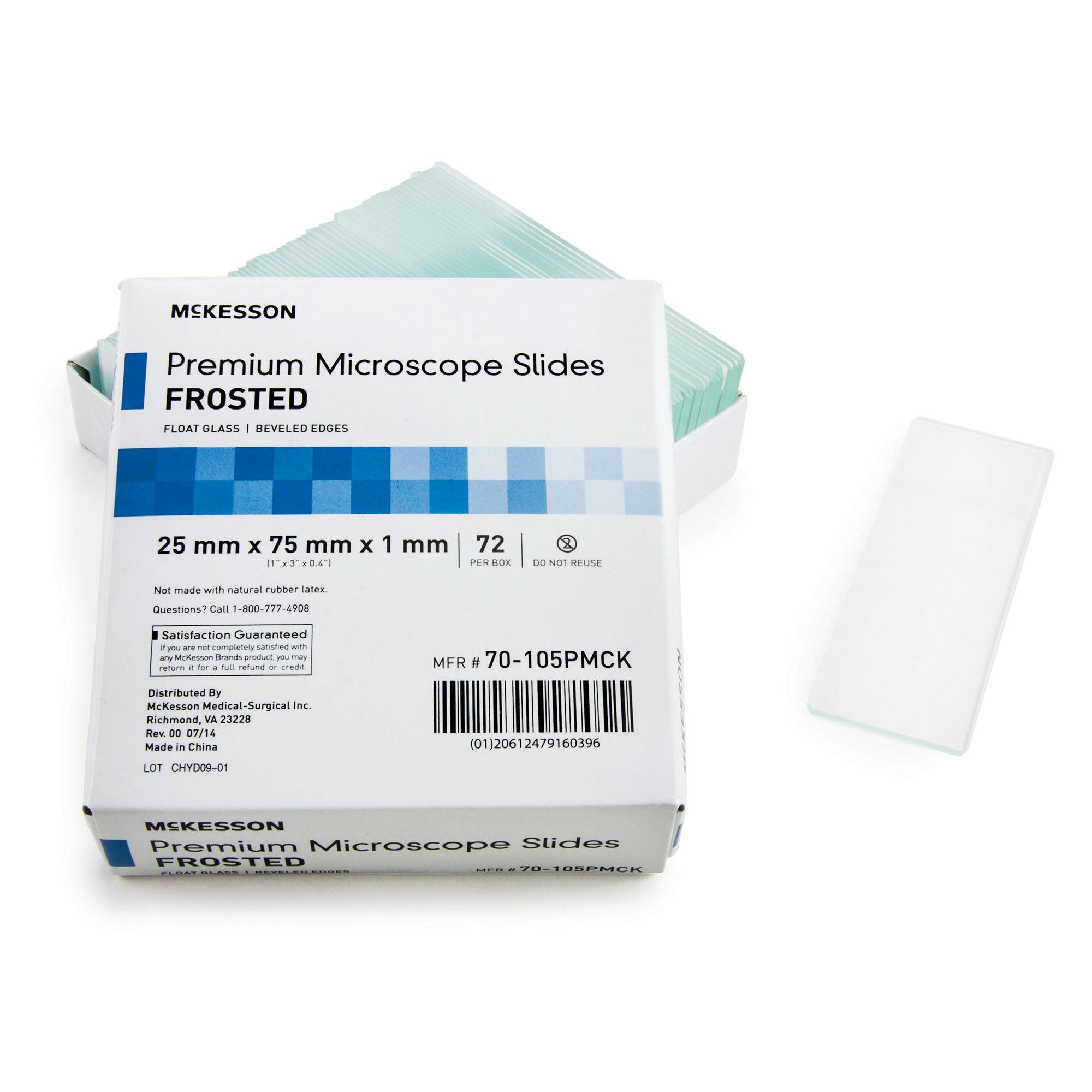 Microscope Slide McKesson 25 X 75 X 1 mm Frosted End