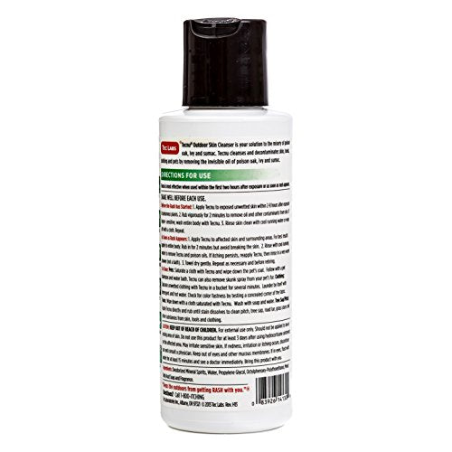 Tec Labs Tecnu Original Poison Oak & Ivy Outdoor Skin Cleanser - First Step in Poison Ivy Treatment - 4 Ounce