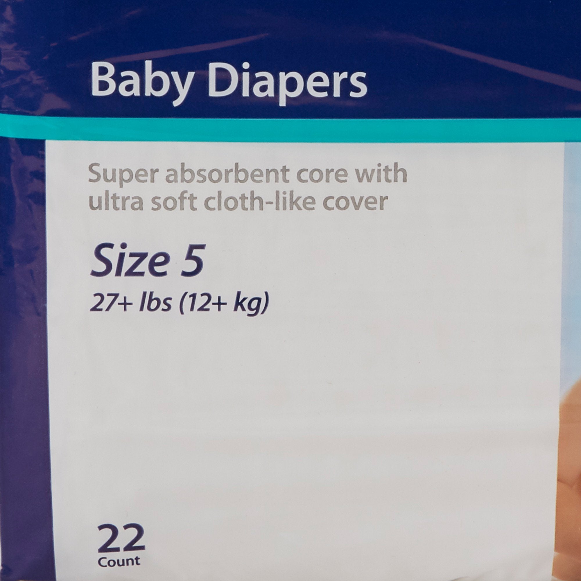 Unisex Baby Diaper Curity Size 5 Disposable Heavy Absorbency