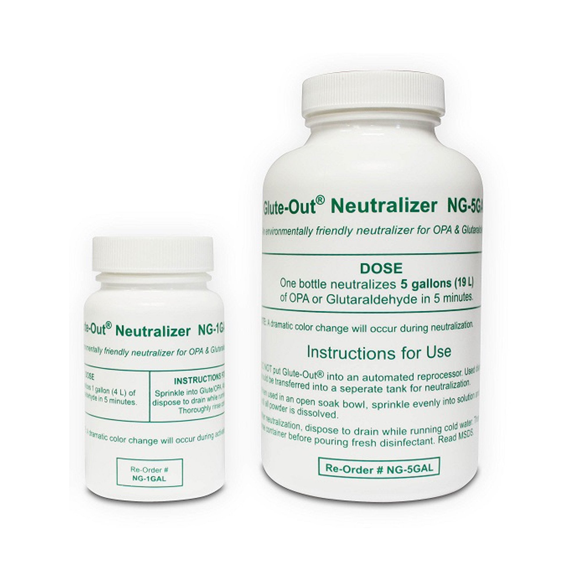 OPA / Glutaraldehyde Neutralizer Glute-Out RTU Powder 2 oz. Bottle Single Use