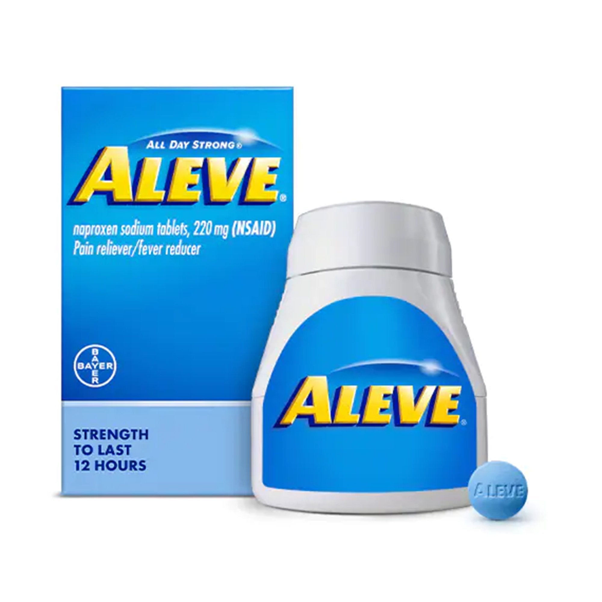 Pain Relief Aleve 220 mg Strength Naproxen Sodium Tablet 24 per Bottle