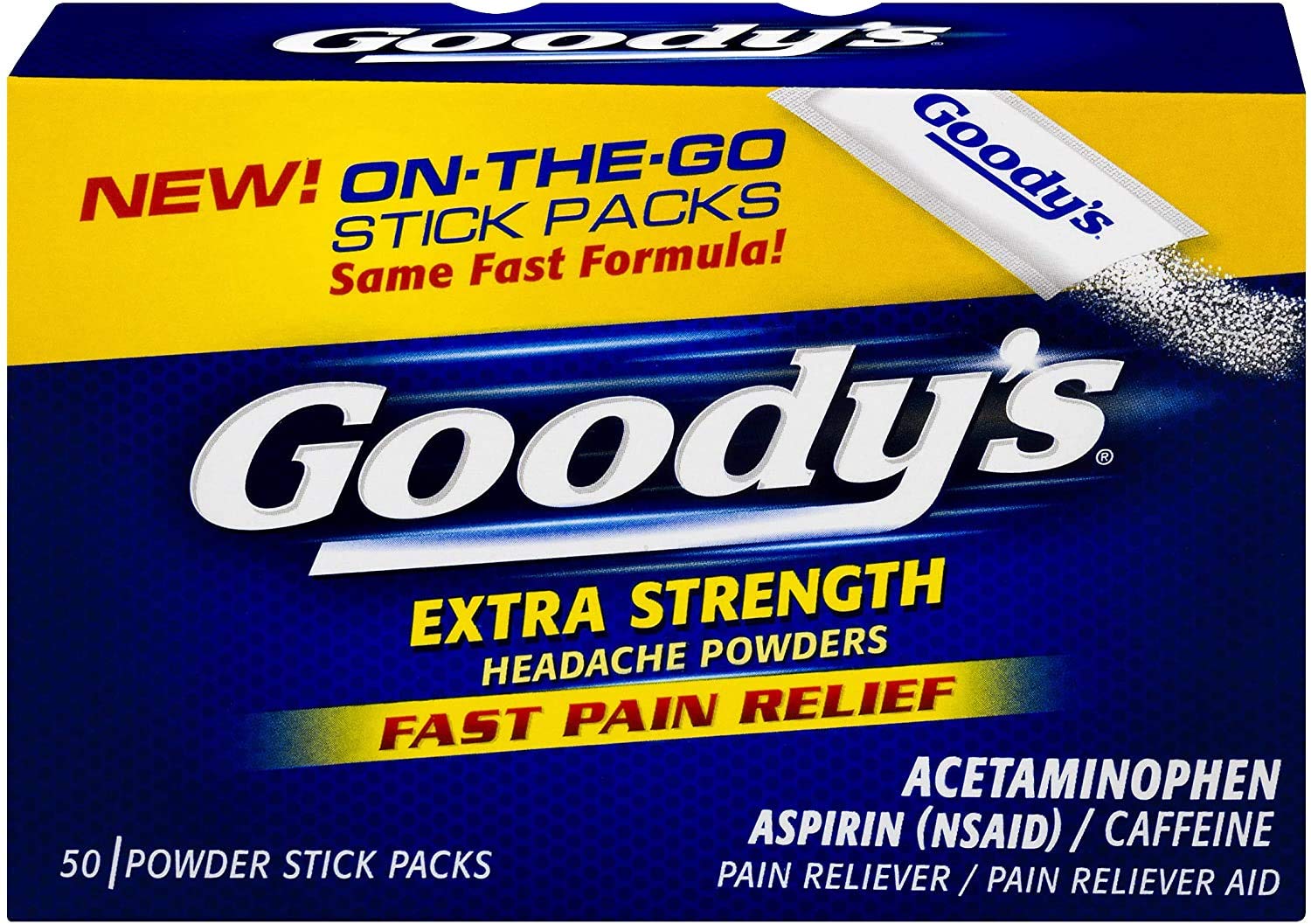 Goody'S Ex Strngth Powder Size 50ct Goody'S Extra Strength Headache Powder 50ct