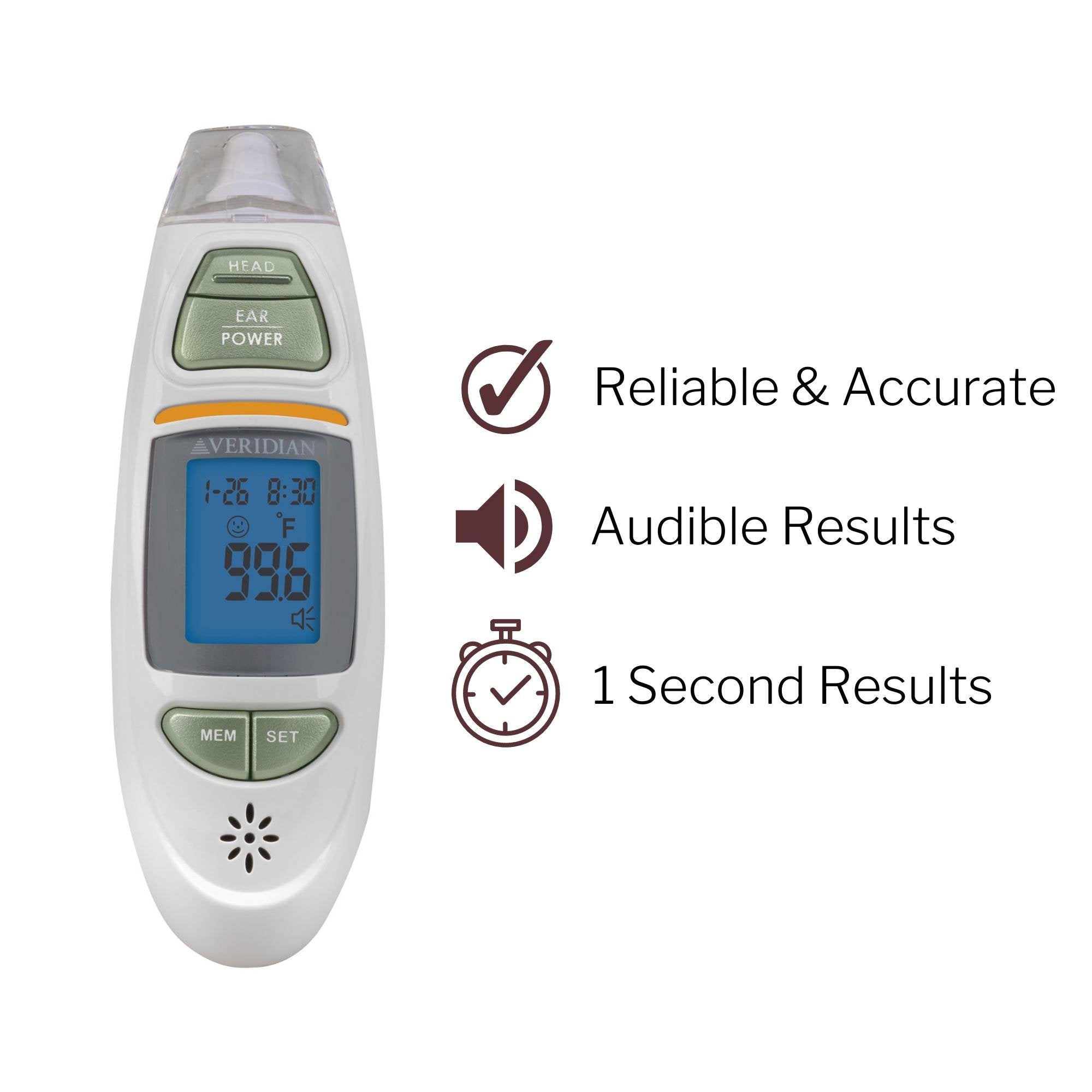 Non-Contact Skin Surface Thermometer Veridian Infrared Skin Probe Handheld