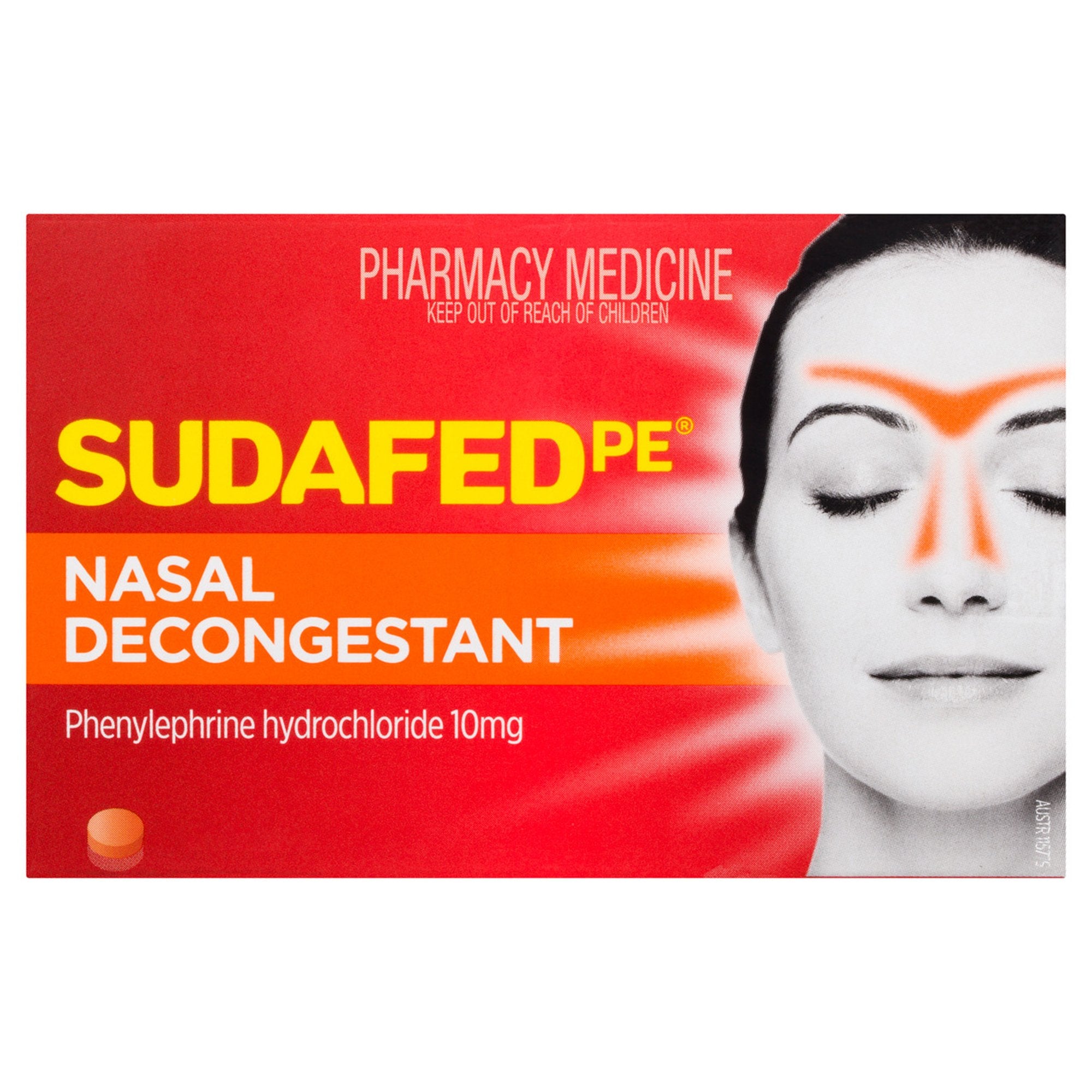 Nasal Decongestant 10 mg Strength Tablet 18 per Bottle