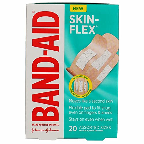 BAND-AID Brand Skin-Flex Bandages Assorted, 20+6 Count