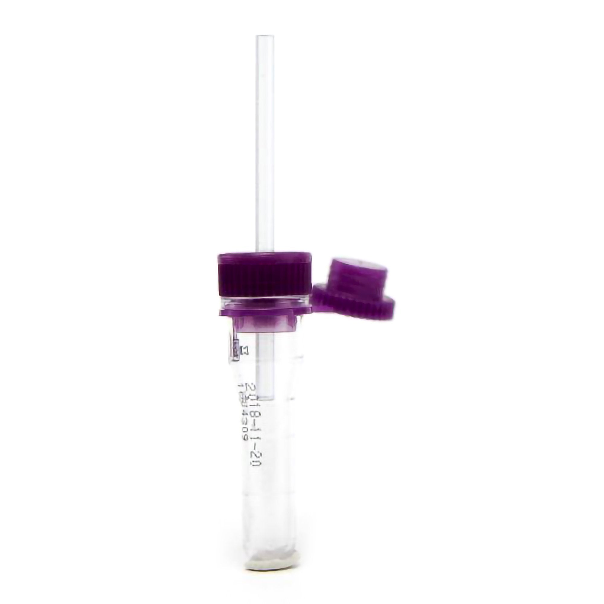 Safe-T-Fill Capillary Blood Collection Tube Whole Blood Tube K2 EDTA Additive 2.1 X 113 mm 150 L Purple Pierceable Attached Cap Plastic Tube