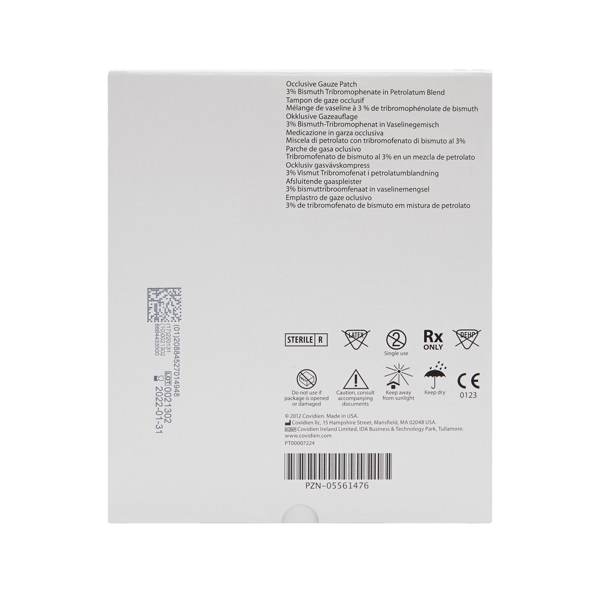 Xeroform Petrolatum Impregnated Dressing Xeroform Occlusive Square 4 X 4 Inch Sterile