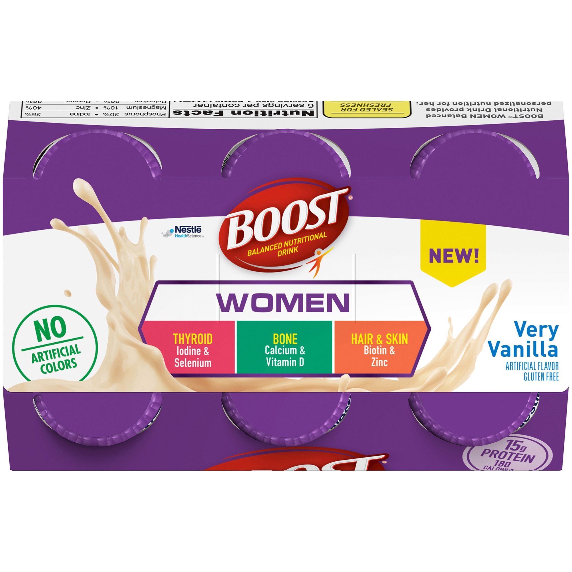 Oral Supplement Boost Women Very Vanilla Flavor Liquid 8 oz. Bottle