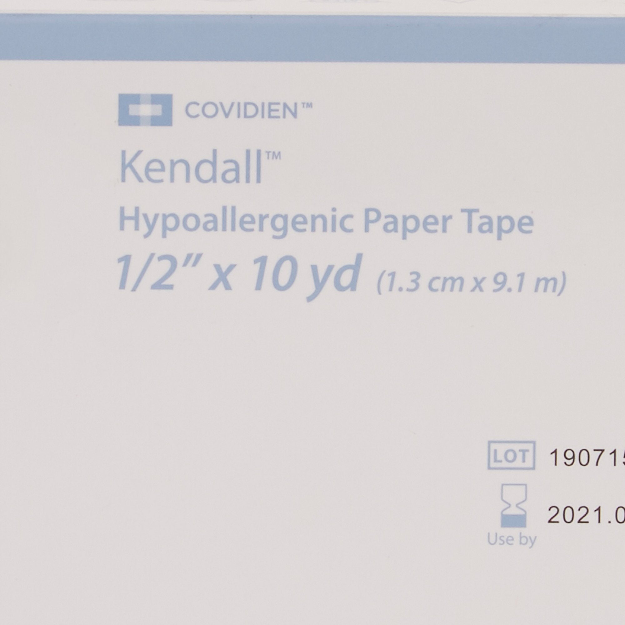 Medical Tape Kendall Hypoallergenic Breathable Paper 1/2 Inch X 10 Yard White NonSterile