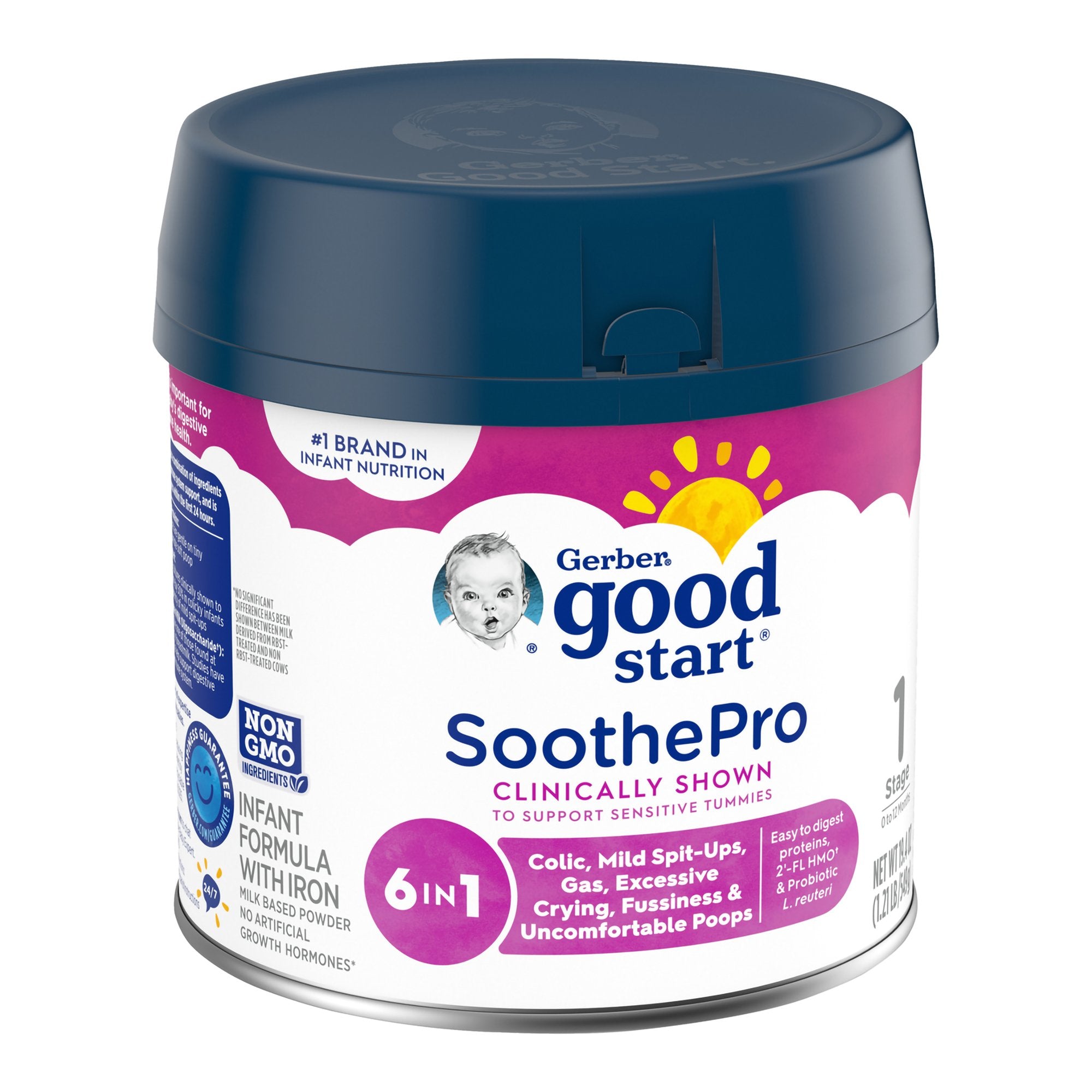 Infant Formula Gerber Good Start SoothePro 19.4 oz. Canister Powder Fussiness / Gas / Crying