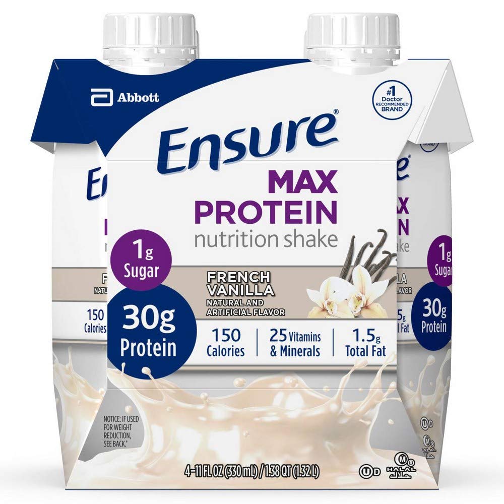 Ensure Max Protein Nutrition Shake - Vanilla - 44 Fl Oz Total (Pack of 6)