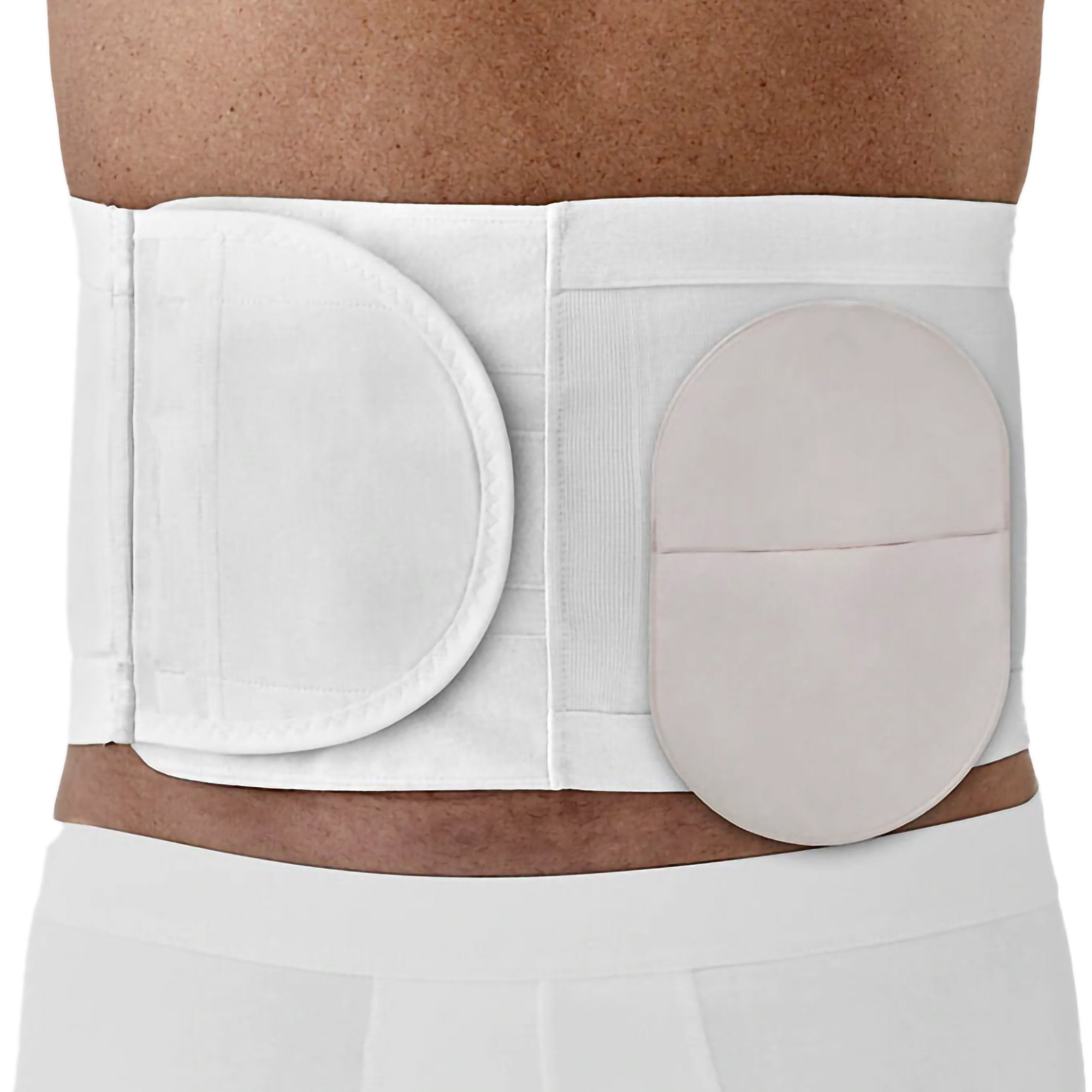 Ostomy Support Belt Brava Small, 29 to 32 Inch Waist, White