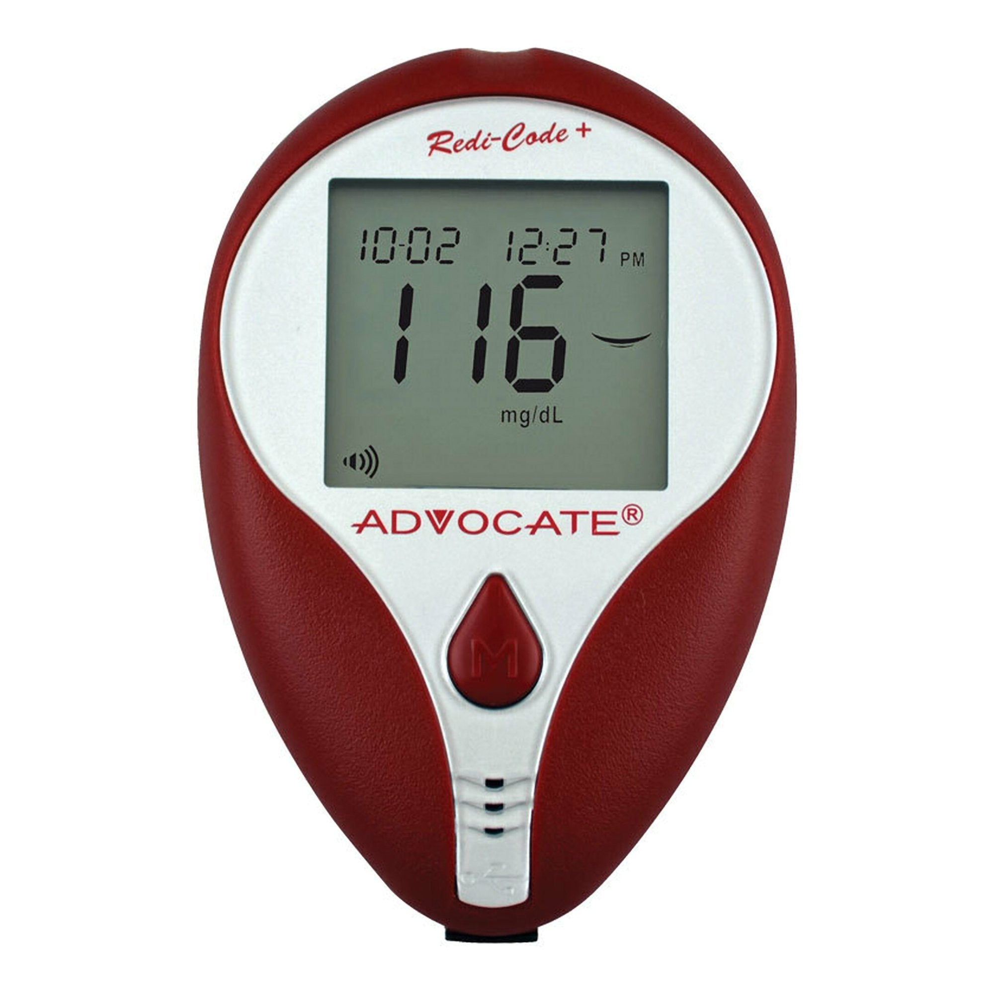Blood Glucose Meter Advocate 5 Second Results Stores up to 400 Results No Coding Required