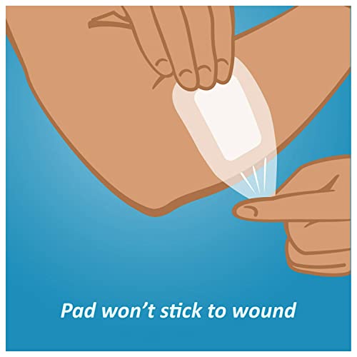 Nexcare Tegaderm + Pad Transparent Dressing, Absorbent Pad Wicks Fluid And Doesn't Stick To Your Wound, 2.375 x 4 in, 5 Count (Pack of 4), 20 Pads Total
