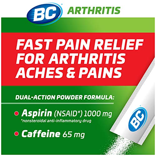 BC Powder Arthritis Pain Reliever, Aspirin Dissolve Packs, 50 Count Powder Packets