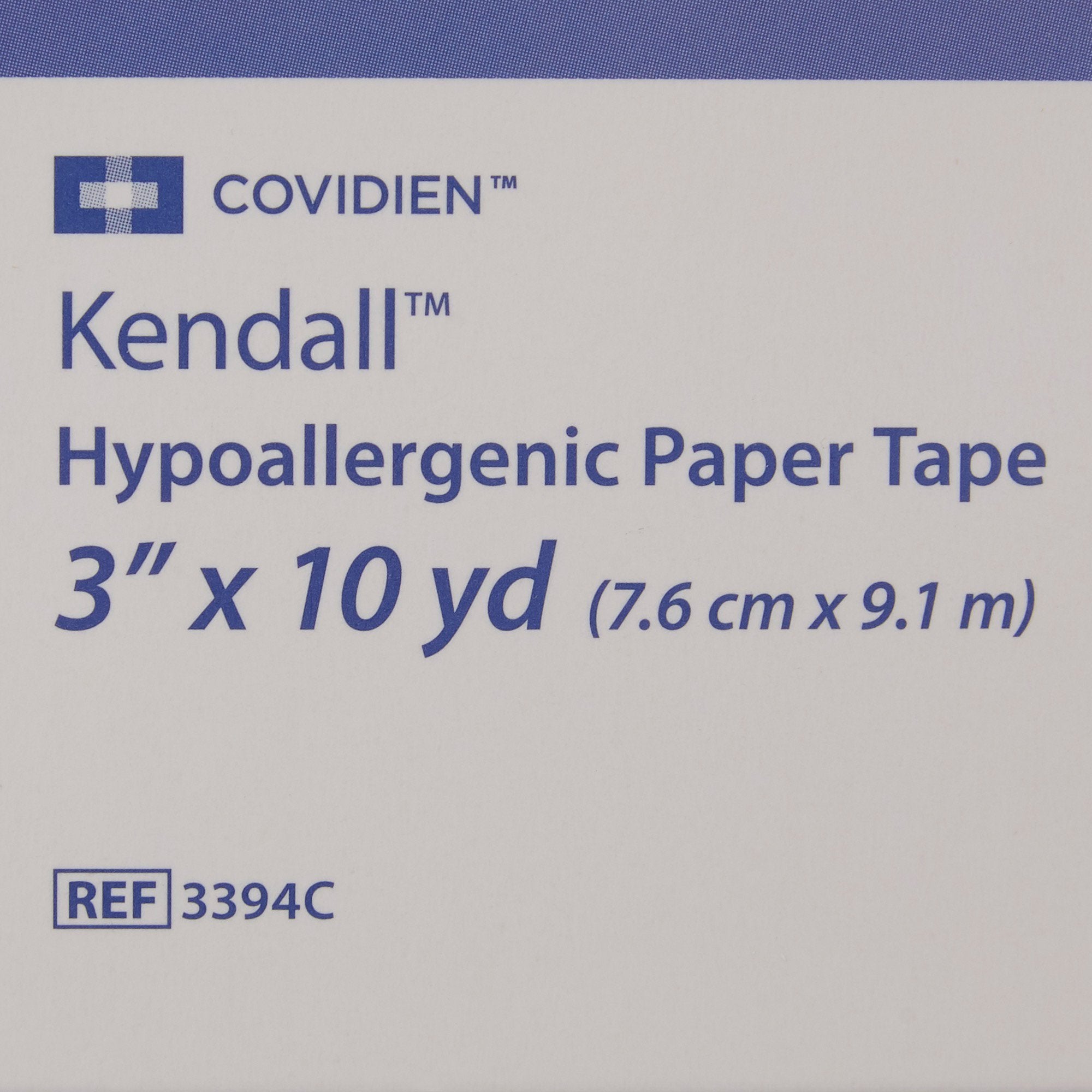 Medical Tape Kendall Hypoallergenic Breathable Paper 3 Inch X 10 Yard White NonSterile