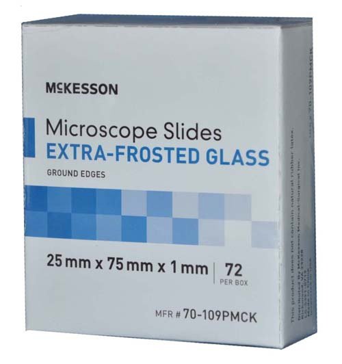 Microscope Slide McKesson 25 X 75 X 1 mm Extra-Frosted End