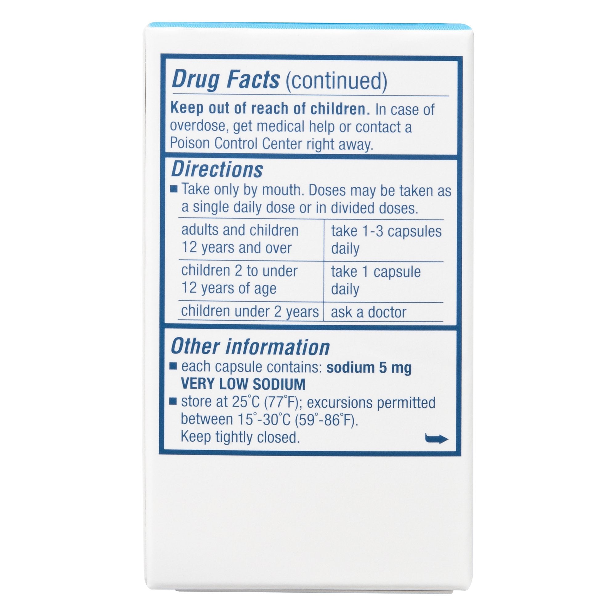 Stool Softener Colace Capsule 30 per Box 100 mg Strength Docusate Sodium