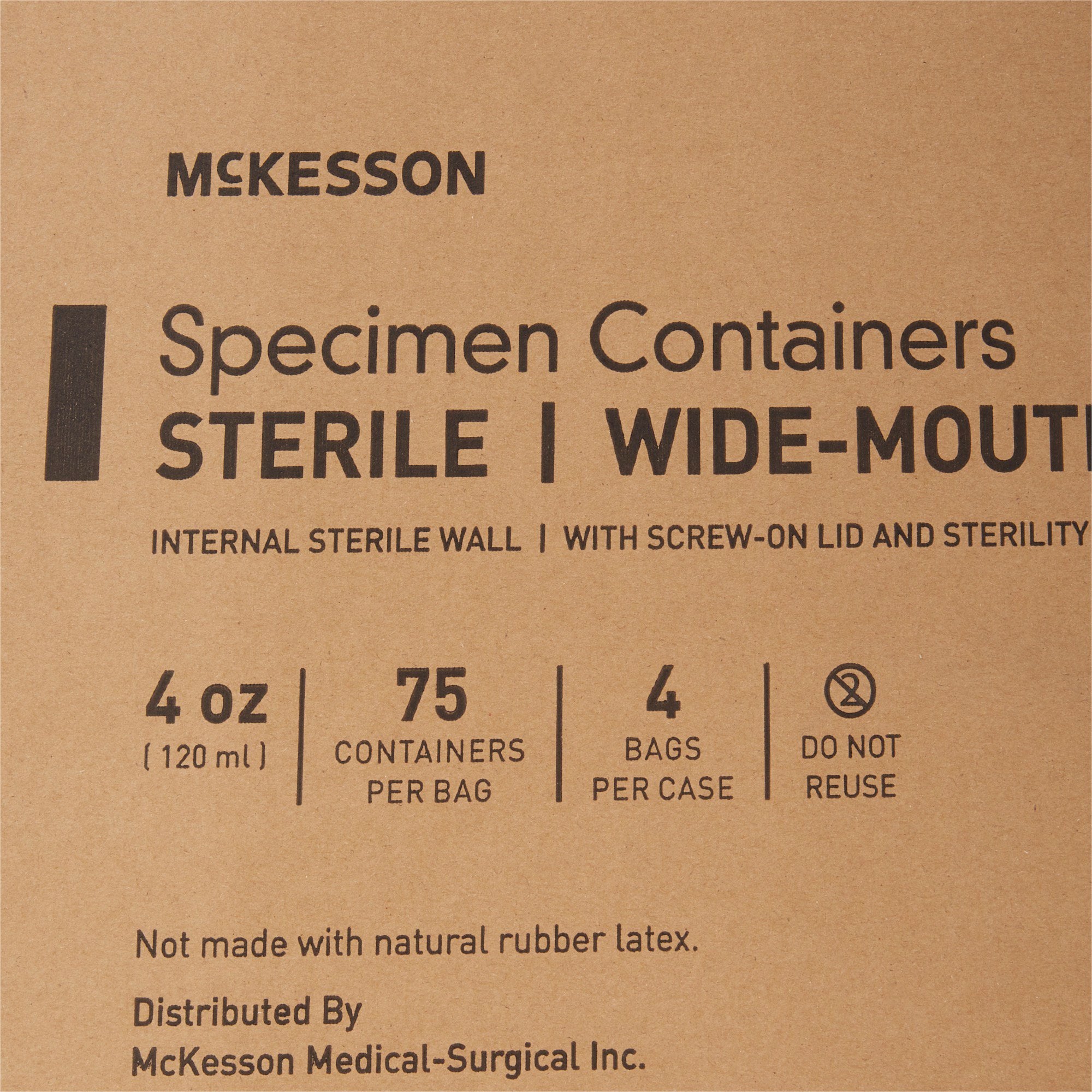 Specimen Container for Pneumatic Tube Systems McKesson 120 mL (4 oz.) Screw Cap Sterile