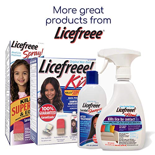 Licefreee Spray! Tec Labs Head Lice Spray - Includes Professional Metal Nit and Lice Comb, 6 Fl Oz (Pack of 1)
