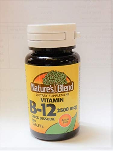 Nature`s Blend Vitamin B-12 2500mcg Tablets 100 ct