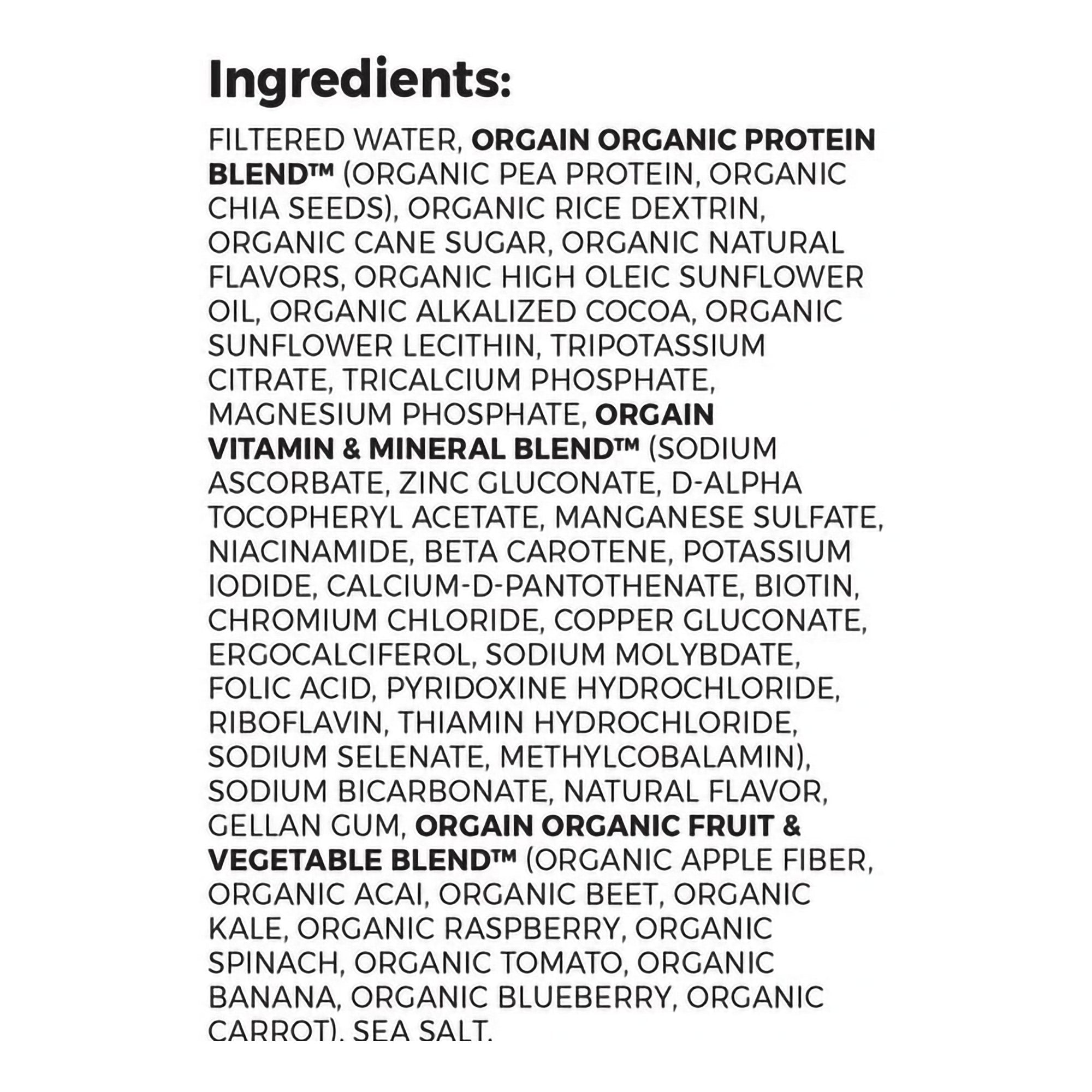 Oral Supplement Organic Nutrition Vegan Smooth Chocolate Flavor Liquid 11 oz. Carton