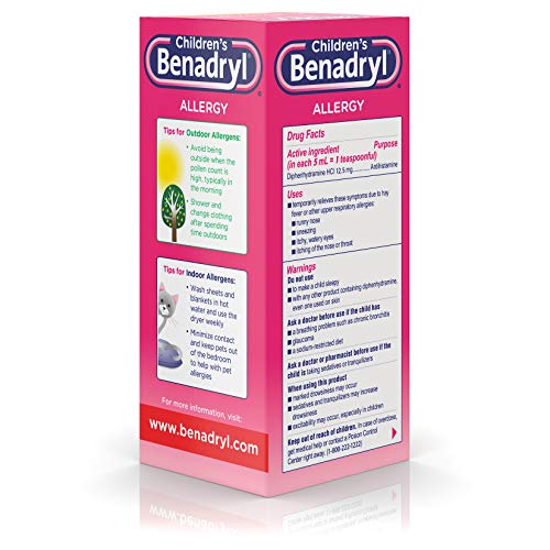 Children's Benadryl Allergy Liquid Cherry 8 oz