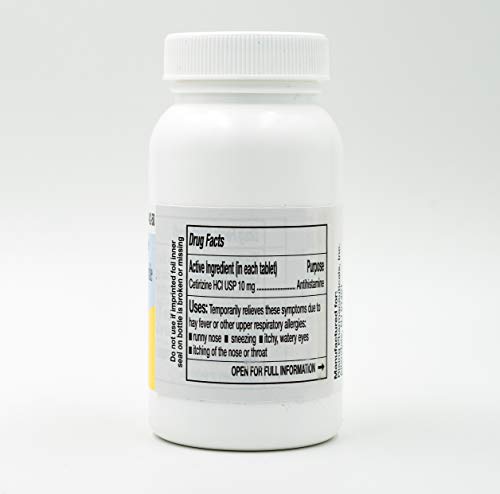 Rising Pharma - Cetirizine HCL 10 mg - Antihistamine Seasonal Allergy Tablets - 500 tablets