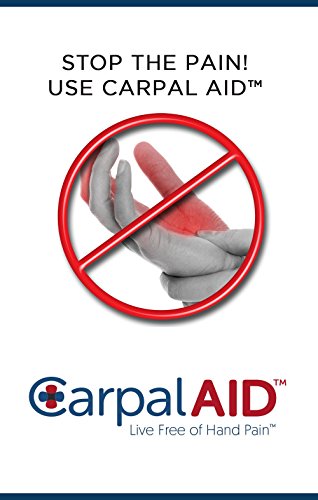 Carpal AID, Functional Support for Carpal Tunnel Syndrome - Best Carpal Tunnel Brace for Ultimate Relief, Count 6 - Size Large